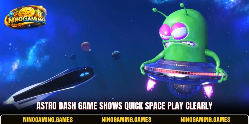 Astro Dash Game shows quick space play clearly