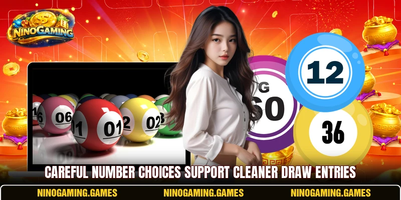 Careful number choices support cleaner draw entries Careful number choices support cleaner draw entries