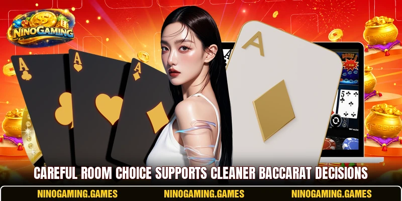 Careful room choice supports cleaner baccarat decisions