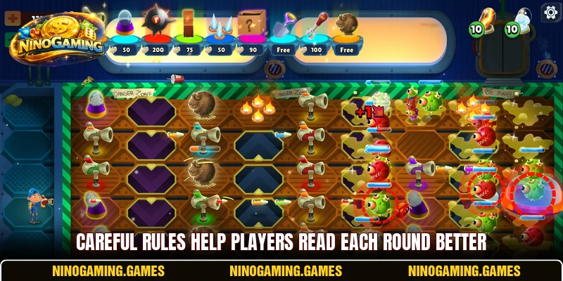 Careful rules help players read each round better