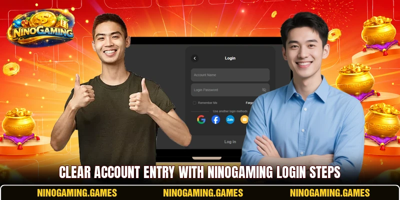 Clear account entry with NinoGaming login steps Clear account entry with NinoGaming login steps