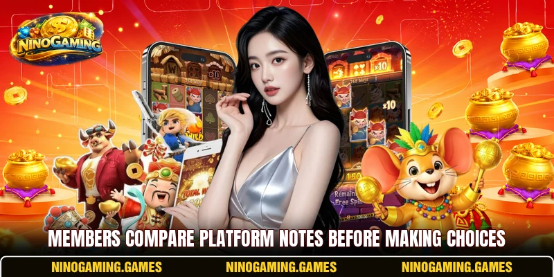 Members compare platform notes before making choices Members compare platform notes before making choices