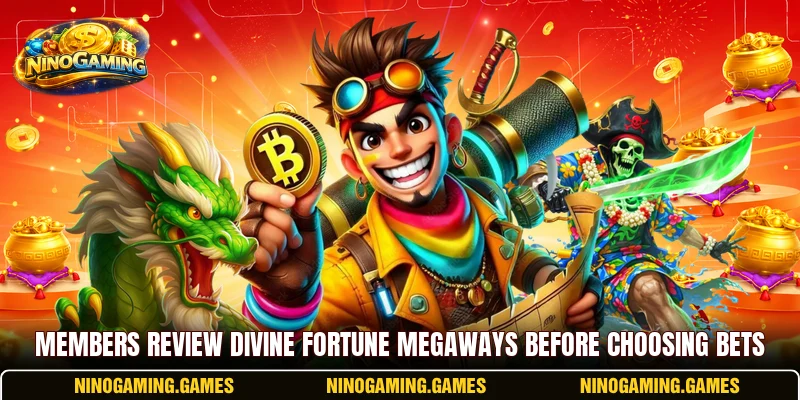Members review Divine Fortune Megaways before choosing bets