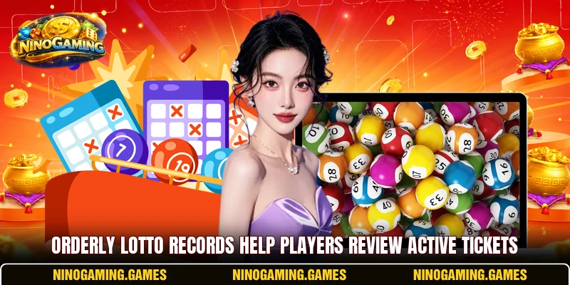 Orderly lotto records help players review active tickets Orderly lotto records help players review active tickets