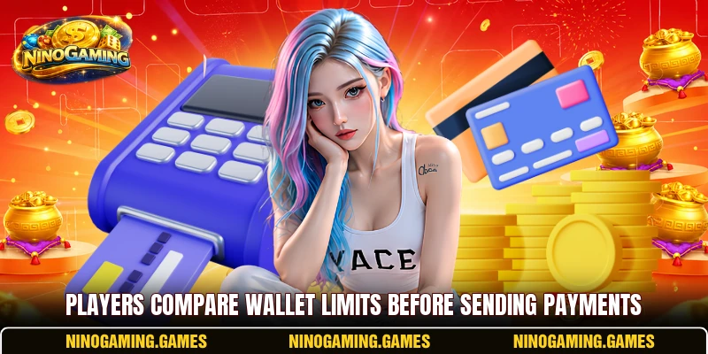 Players compare wallet limits before sending payments Players compare wallet limits before sending payments