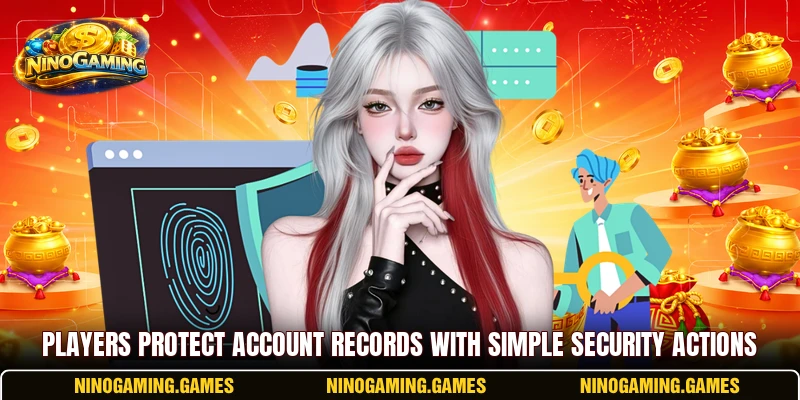 Players protect account records with simple security actions Players protect account records with simple security actions