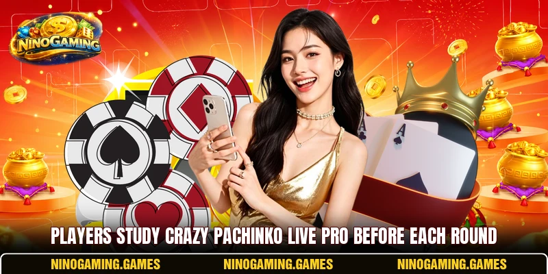 Players study Crazy Pachinko Live Pro before each round