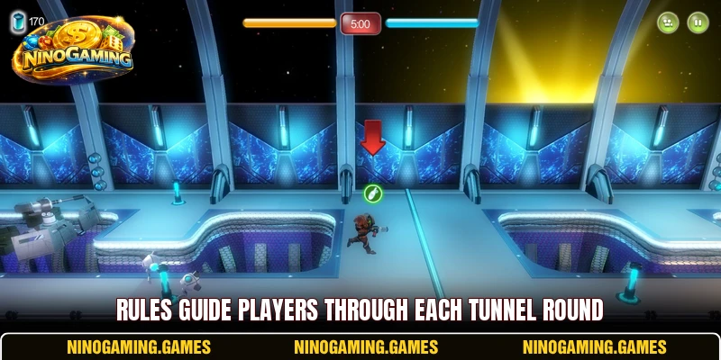 Rules guide players through each tunnel round