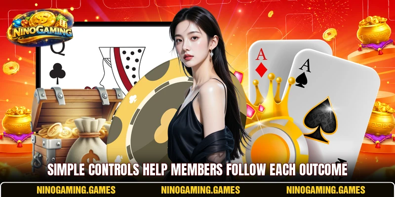 Simple controls help members follow each outcome Simple controls help members follow each outcome
